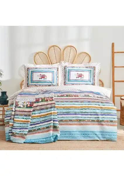 Karaca Home Perez Hardal %100 Pamuk Tek Kişilik Nevresim Takımı Detayları