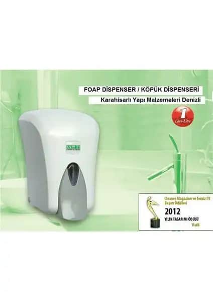 Karahisarlı Vialli F6 Hazneli Köpük Sabun Dispenseri Modern ve Dayanıklı Tasarım