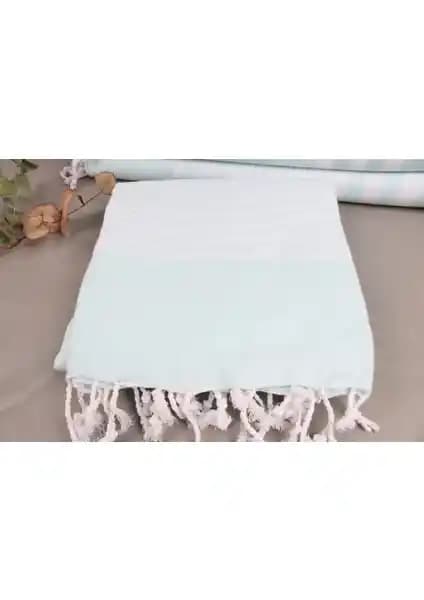 Kayra Export Mint Kına Gecesi ve Plaj İçin Organik Pamuklu Hafif Havlu