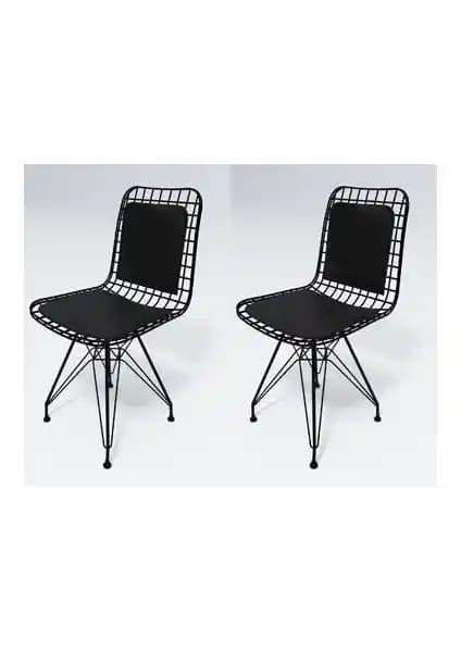 Kenz Life Knsz Kafes Tel Sandalyesi 2'li Set Modern ve Şık Oturma Çözümü