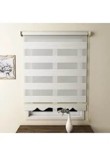 Kidmex Ithal Bambu Ekru Stor Zebra Perde: Şık ve Dayanıklı Modern Perde Çözümü