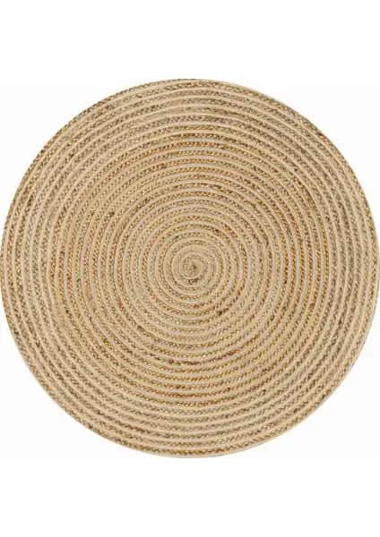 Koza Halı Natura El Dokuma Jüt Halı - Modern ve Doğal Tasarım, Dayanıklı ve Bakımı Kolay