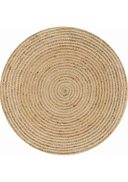 Koza Halı Natura El Dokuma Jüt Halı - Modern ve Doğal Tasarım, Dayanıklı ve Bakımı Kolay