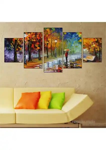 Kp-05 5 Parçalı Canvas Tablo ile İç Mekanlara Estetik Dokunuşlar