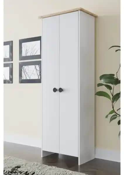 KZY Çok Amaçlı Dolap Meşe ve Beyaz Renk Seçenekleriyle Modern ve Dayanıklı