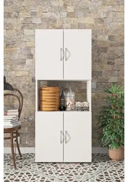 KZY Orta Bölmeli Çok Amaçlı Dolap: Fonksiyonellik ve Estetiğin Uyumuyla Modern Tasarım