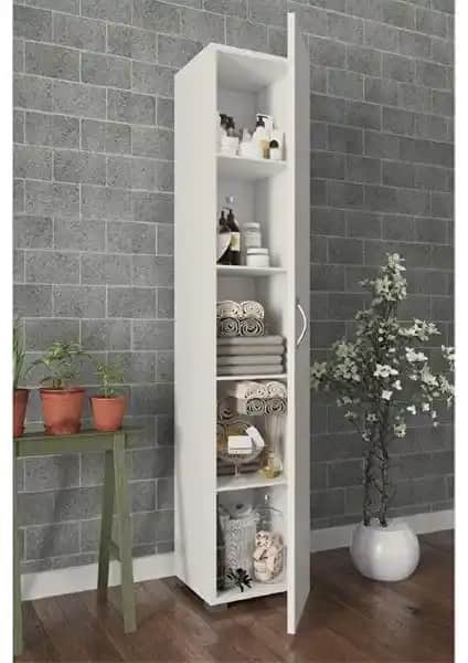 KZY Tek Kapaklı 5 Raflı Çok Amaçlı Dolap: Modern ve İşlevsel Depolama Çözümü