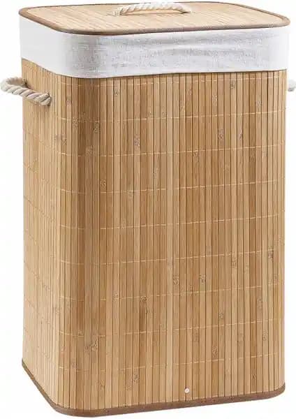 Lorin Rem Bambu Katlanır Çamaşır Sepeti: Modern ve Çevre Dostu Ev Dekorasyonu İçin Idealdir