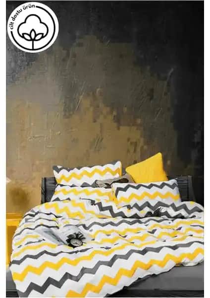 Lotusline Pamuklu Çift Kişilik Nevresim Takımı Modern Tasarım ve Yüksek Konfor Sunar
