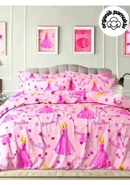 Lotusline Prenses Desen Ranforce Tek Kişilik Nevresim Takımı: Modern ve Şık Yatak Odası Dekorasyonu İçin