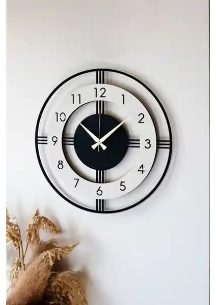 Lupokraft Modern Mintaka Ahşap Duvar Saati 48cm Estetik ve Fonksiyonel Tasarım