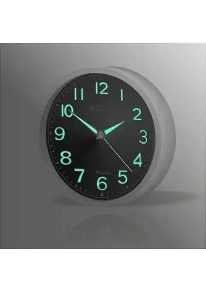 M3 Decorium Beyaz Çerçeveli Fosforlu Gece Görünen Modern Duvar Saati Özellikleri ve Kullanım Alanları