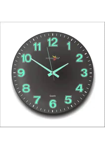 M3 Decorium Siyah Bombe Camlı Gece Parlayan Fosforlu Saat İnceleme ve Özellikleri