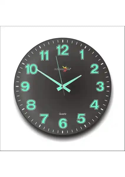 M3 Decorium Siyah Bombe Camlı Gece Parlayan Fosforlu Saat İnceleme ve Özellikleri