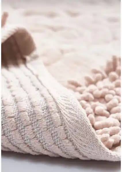 Madame Clean Tiffany 2'li Pamuklu Klozet Takımı Estetik ve Dayanıklı Banyo Aksesuarı