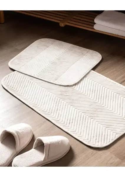 Madame Coco Eze Banyo Paspası Fildişi Renk ile Şıklık ve Konfor Sunar