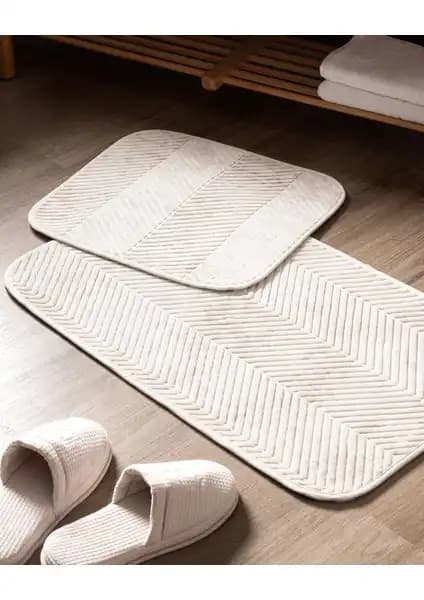 Madame Coco Eze Banyo Paspası Fildişi Renk ile Şıklık ve Konfor Sunar