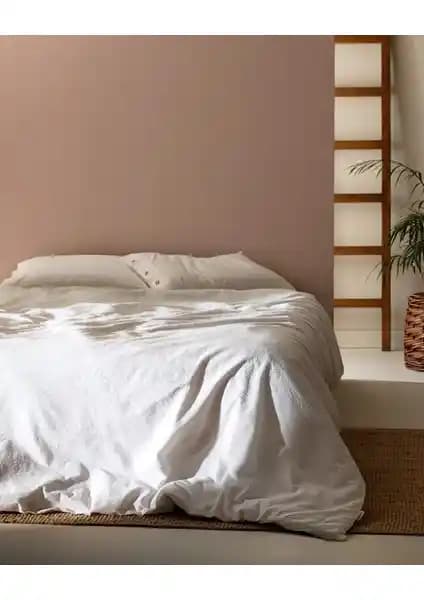 Madame Coco Linda King Size Yıkamalı Gofre Nevresim Takımı Beyaz Konfor ve Şıklık Sunar