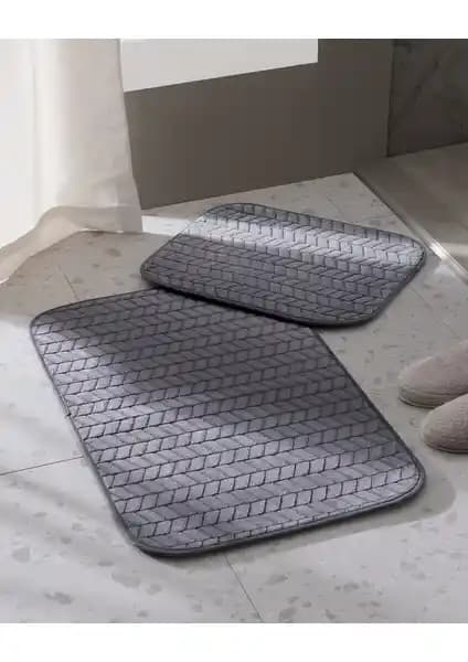 Madame Coco Norris Açık Mavi Banyo Paspası Modern Tasarım ve Konfor Sunar