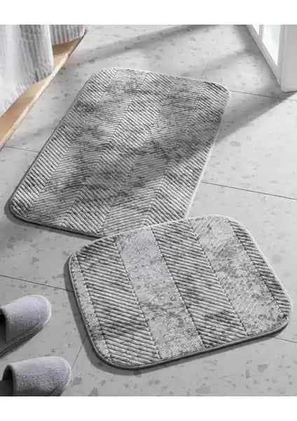 Madame Coco Yu<muş>ak Dokulu Gri Banyo Paspası: Estetik ve Konfor Sunan Modern Tasarım
