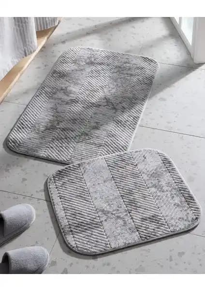 Madame Coco Yu<muş>ak Dokulu Gri Banyo Paspası: Estetik ve Konfor Sunan Modern Tasarım