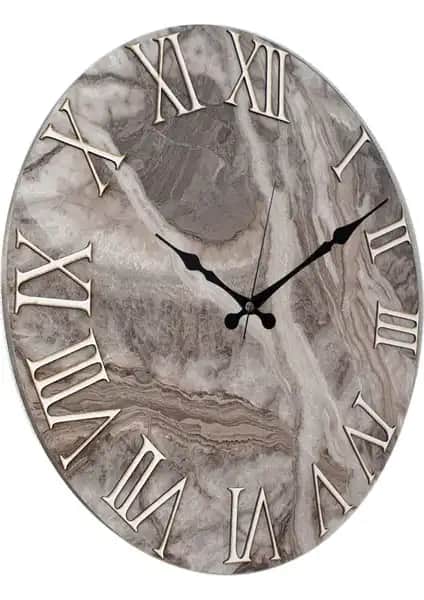 Markakanvas Mermer Desenli Duvar Saati: Şık ve Fonksiyonel Dekoratif Tasarım