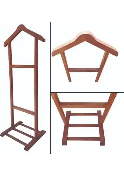 Mavienerji Ahşap Dilsiz Uşak Elbise Askısı: Dayanıklı ve Şık Ev Dekorasyonu Çözümü