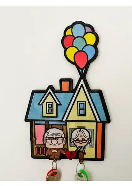 Megafonda Yukarı Bak Anahtarlık Çift Anahtarlık Şık ve Dayanıklı Tasarım Özellikleri