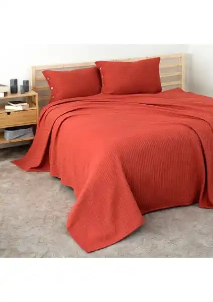 Meyn Collection Çift Kişilik Pamuklu Çok Amaçlı Pike Yatak Örtüsü ve Yastık Kılıfı