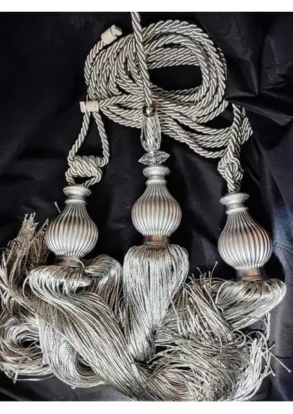 Mgehome Püsküllü Fon Perde Tavan Bağlama Seti Estetik ve Pratik Çözüm