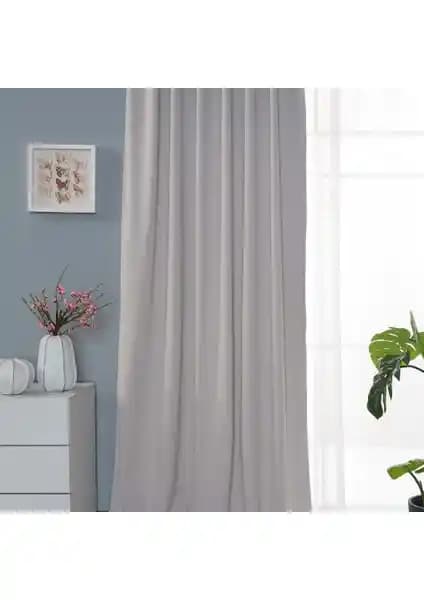 Miabella Home Blackout Işık Geçirmez Güneşlik Fon Perde Tek Kanat 145x210-280 cm