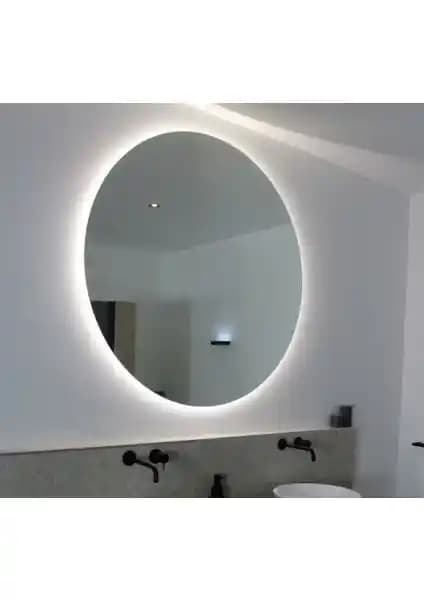 Mirrorland 70 cm Çapında LED Işıklı Dekoratif Ayna Modern ve Şık Tasarım