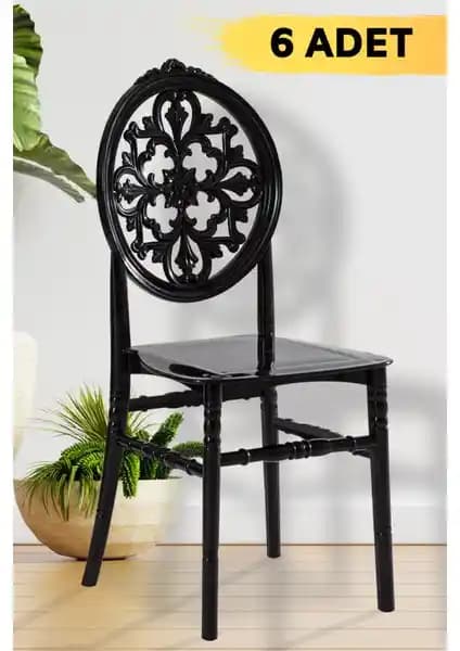 Mobetto Venüs Siyah Sandalye: Dayanıklı ve Modern Tasarımlı Dış Mekan Oturma Çözümü