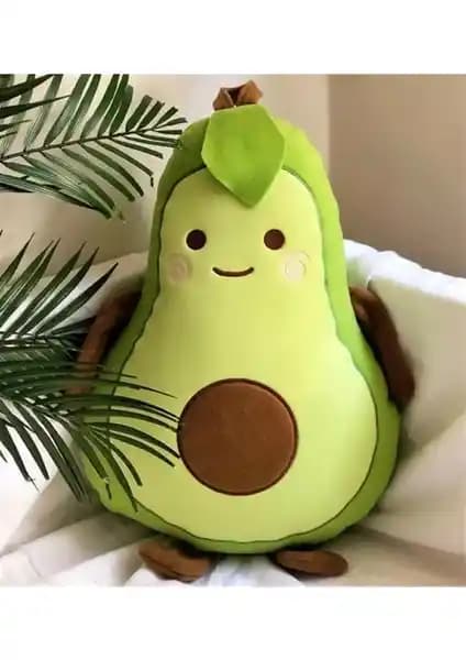 Mobgift Avokado Peluş Yastık: Büyük Boyutlu Konfor ve Şık Dekorasyon Unsuru