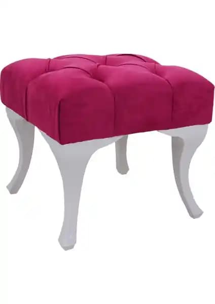 Mobil Deco Kapitoneli Puf 45x45 Mürdüm Modern ve Şık Oturma Çözümü