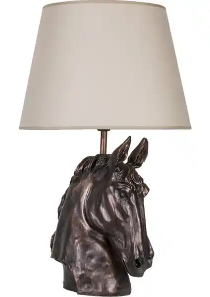 Modern Bakır Bej Abajur ile İç Mekanlarınıza Şıklık ve Fonksiyonellik Katın