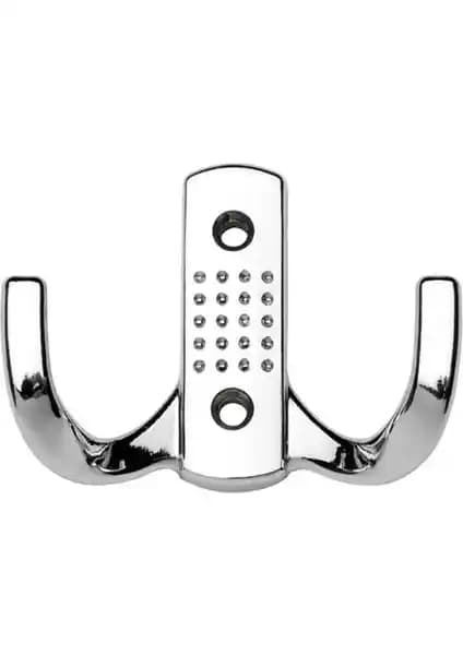 Modern ve Dayanıklı 4'lü Portmanto Vestiyer Duvar Askısı Krom Kaplama Tasarımı
