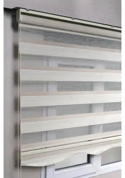 Modern ve Dayanıklı Çift Renk Zebra Stor Perdeler Ev ve Ofis Dekorasyonunda Şıklık Sağlar