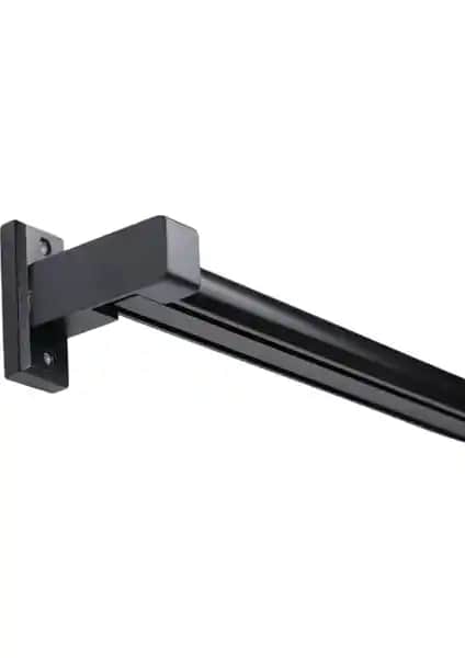 Modern ve Estetik Di'Mora Monaco Ahşap Başlıklı 2 Kanallı Alüminyum Dekoratif Ray Korniş