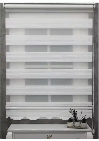 Modern Zebra Stor Perde Geniş Plise Etek Dilimli Tasarım ve Kolay Kurulum İmkanıyla