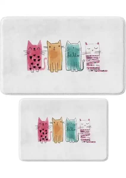 Monnhein Mikrofiber 2'li Banyo Paspası Seti Güvenli ve Şık Tasarım