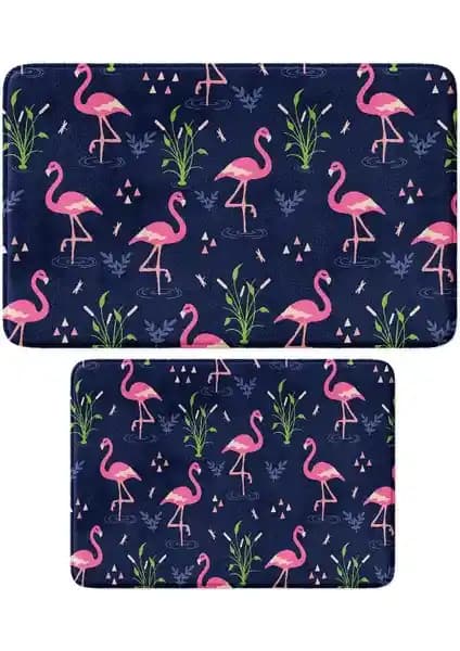 Monnhein Sevimli Tasarımlı Mikrofiber Banyo Paspası Takımı Güvenli ve Konforlu Kullanım İçin