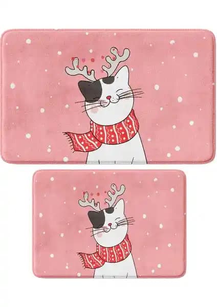 Monnhein Sevimli Yılbaşı Dekoru ve Paspas Seti Ev Dekorasyonunda Şıklık ve Güvenlik