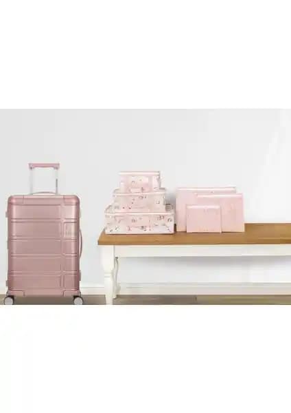 Mor Bebe 6'lı Desenli Fileli Bavul Valiz İçi Düzenleyici Pratik ve Şık Çözüm