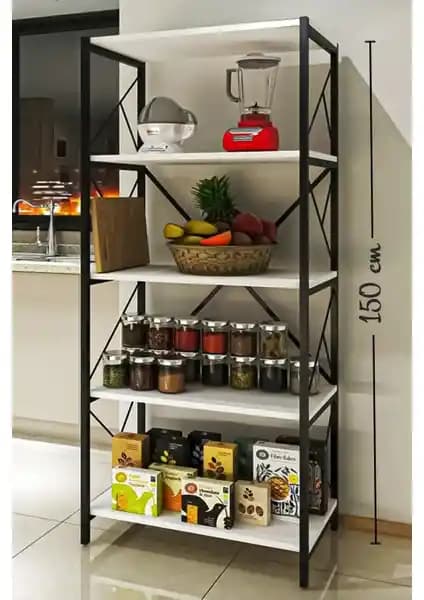 Morpanya Oven Metal Mutfak Rafı: Dayanıklı ve Çok Amaçlı Modern Mutfak Depolama Çözümü