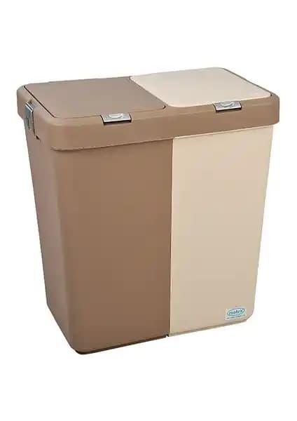 Motek Duo Kirli Çamaşır Sepeti Bej-Kahve: Modern ve Fonksiyonel Çamaşır Saklama Çözümü