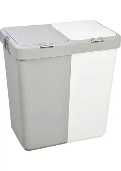 Motek İkili Dokunmatik Kapaklı Kirli Çamaşır Sepeti: Modern ve Hijyenik Çözüm