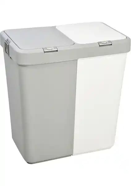 Motek İkili Dokunmatik Kapaklı Kirli Çamaşır Sepeti: Modern ve Hijyenik Çözüm