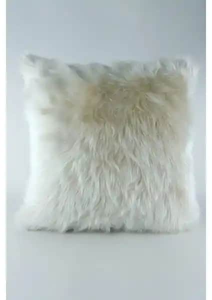 Mrs.Gugar Peluş Kırlent Kılıfı Krem: Modern Ev Dekorasyonu İçin Şık ve Konforlu Seçenek