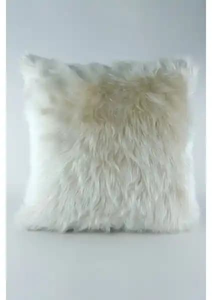 Mrs.Gugar Peluş Kırlent Kılıfı Krem: Modern Ev Dekorasyonu İçin Şık ve Konforlu Seçenek